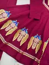 Nsr 916 Roman Silk Kurti With Plazzo Dupatta Collections